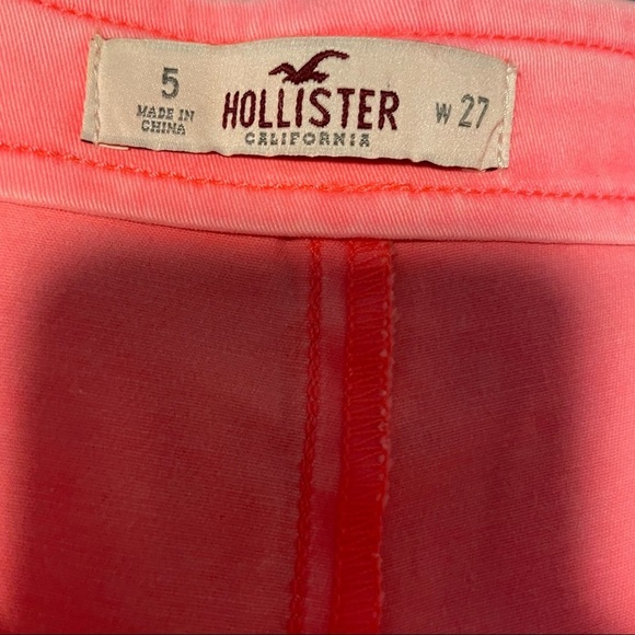 Hollister Women's / Juniors New Pink High Rise Shorts Side Zipper Size‎ 5 W 27​ - Picture 5 of 6